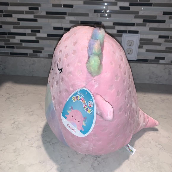 Squishmallows Cressida the Axolotl 12”- NWT Glow in the dark plush!!! - Picture 3 of 7